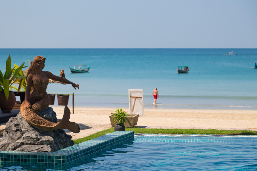 Blick vom Pool des Amata-Resorts